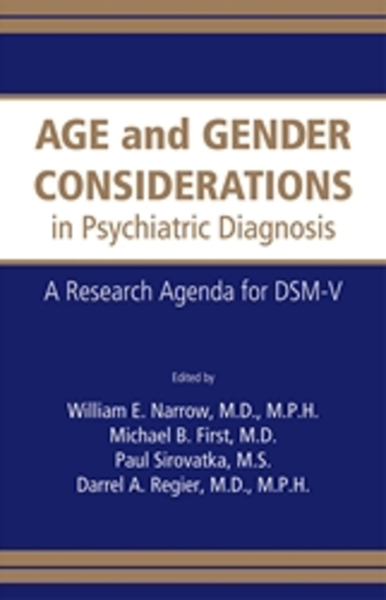 Age and Gender Considerations in Psychiatric Diagnosis